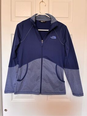 The North Face Women’s Sz Small Blue Softshell Jacket Full Zip Lightweight
